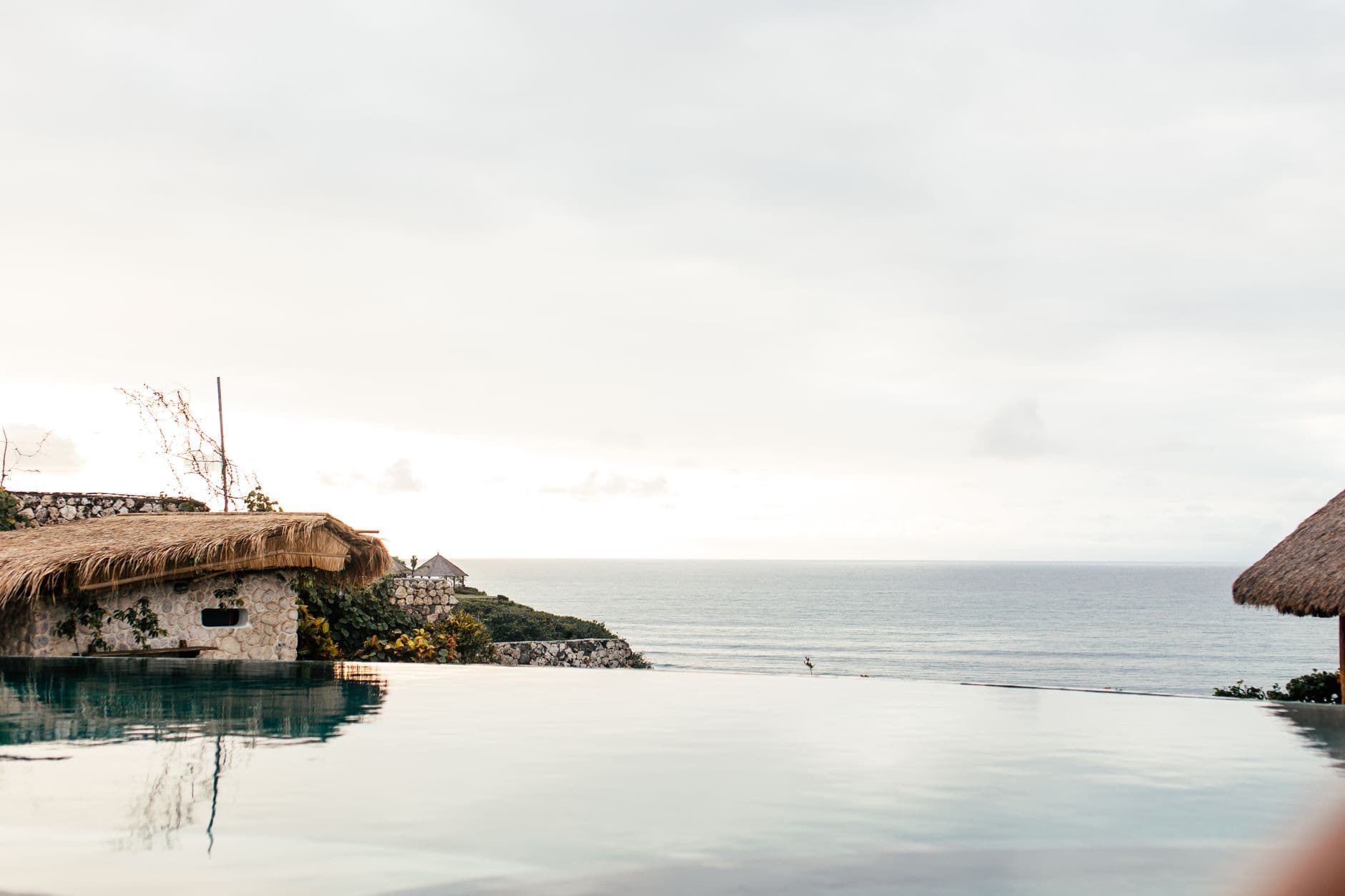 Five-star hotel pool overlooking the Sri Lankan coast