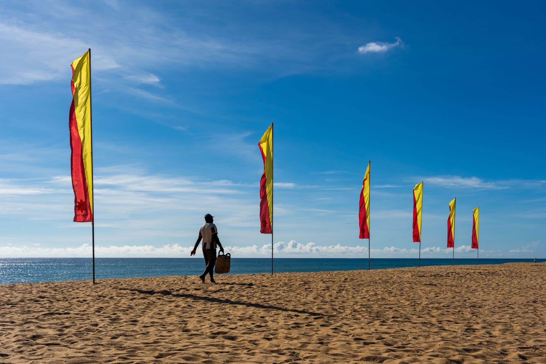 East-coast beach in August